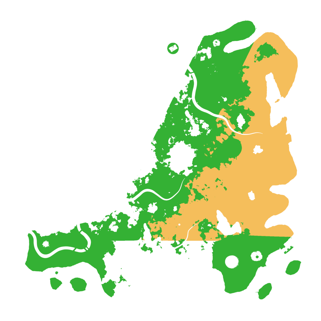 Biome Rust Map: Procedural Map, Size: 4500, Seed: 1306258151
