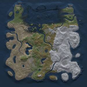 Thumbnail Rust Map: Procedural Map, Size: 4250, Seed: 567895950, 16 Monuments
