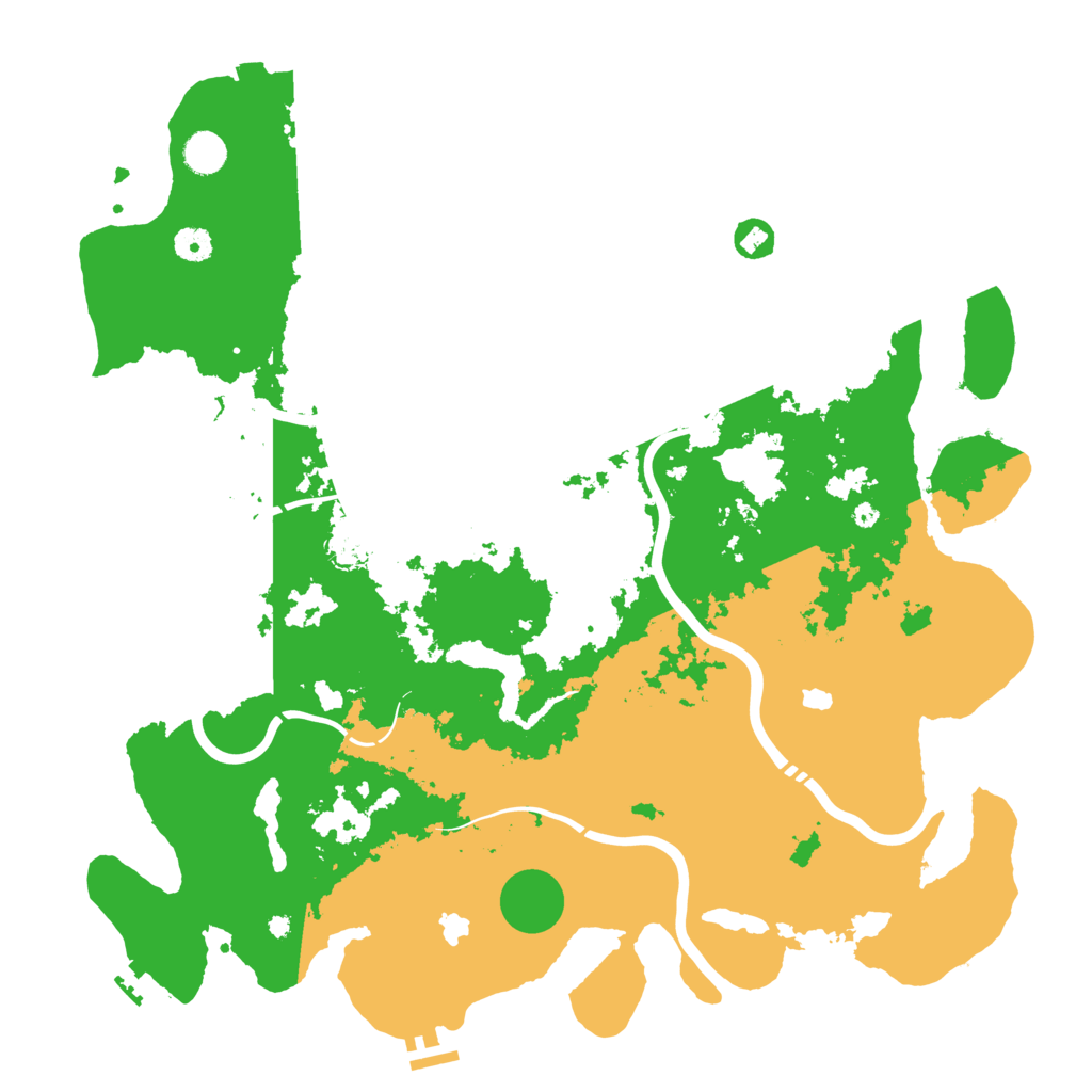 Biome Rust Map: Procedural Map, Size: 4500, Seed: 545661745
