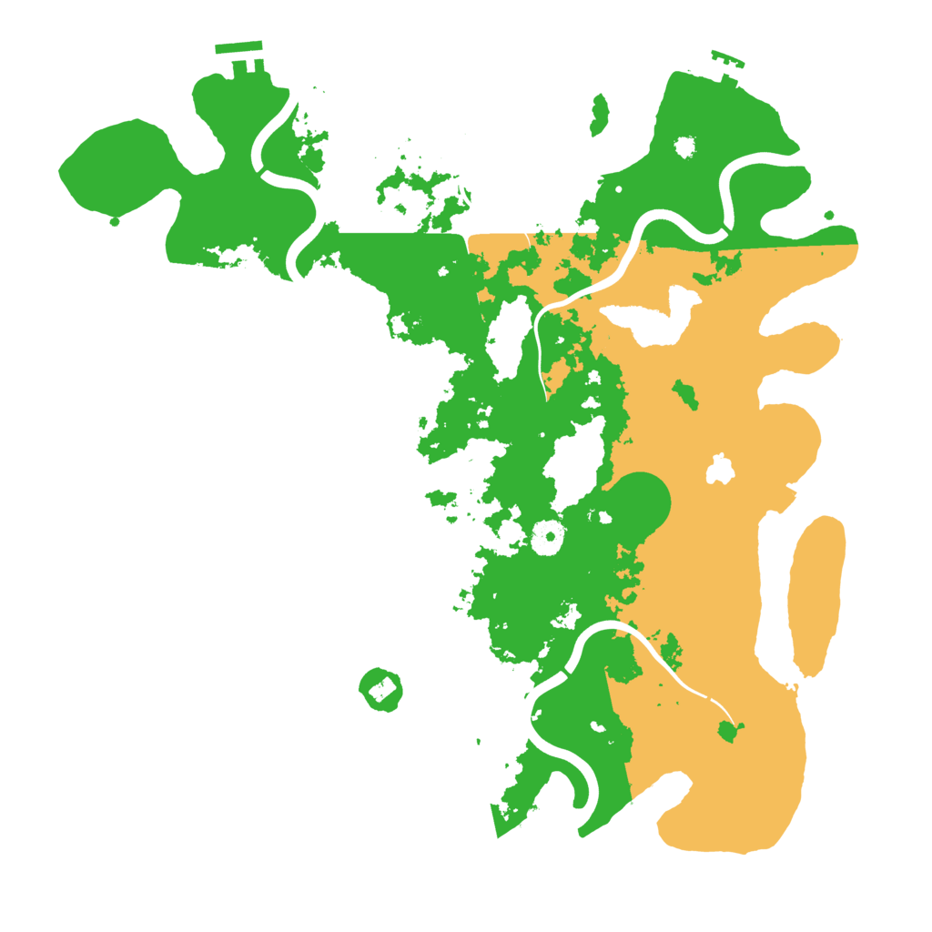 Biome Rust Map: Procedural Map, Size: 4000, Seed: 527135