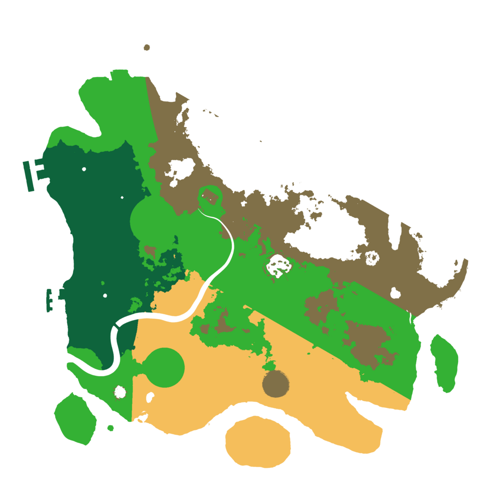 Biome Rust Map: Procedural Map, Size: 3300, Seed: 3333