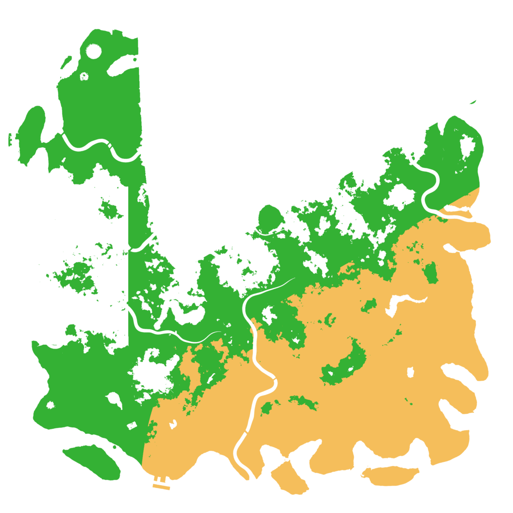 Biome Rust Map: Procedural Map, Size: 6000, Seed: 421314