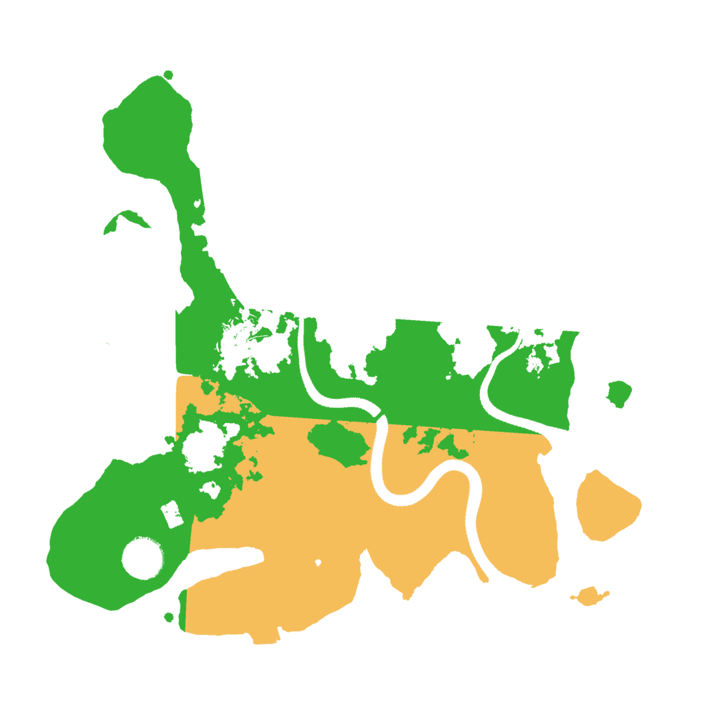 Biome Rust Map: Procedural Map, Size: 3000, Seed: 73353