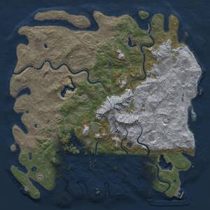 Thumbnail Rust Map: Procedural Map, Size: 6000, Seed: 456, 17 Monuments