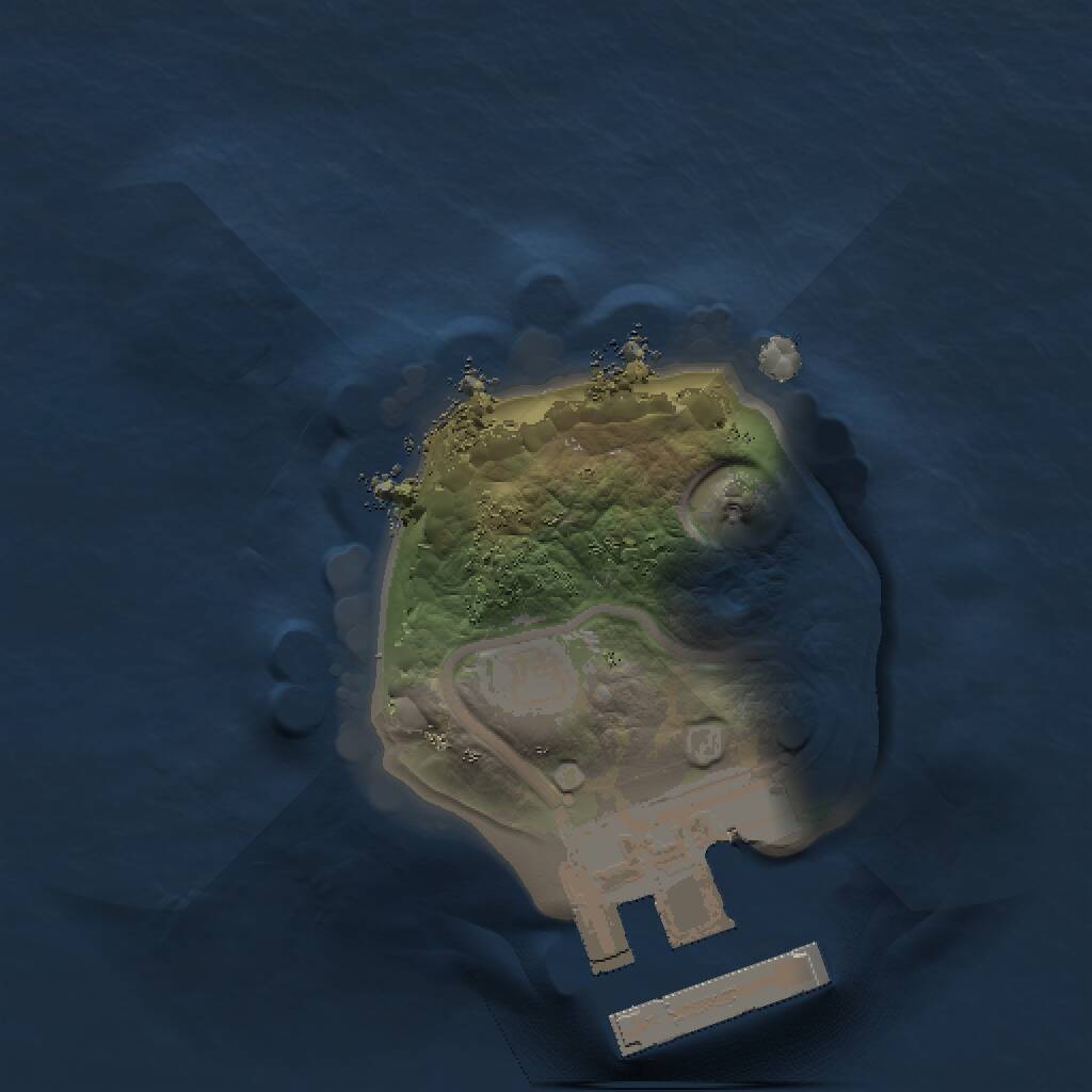 Rust Map: Procedural Map, Size: 1000, Seed: 510633928, 2 Monuments