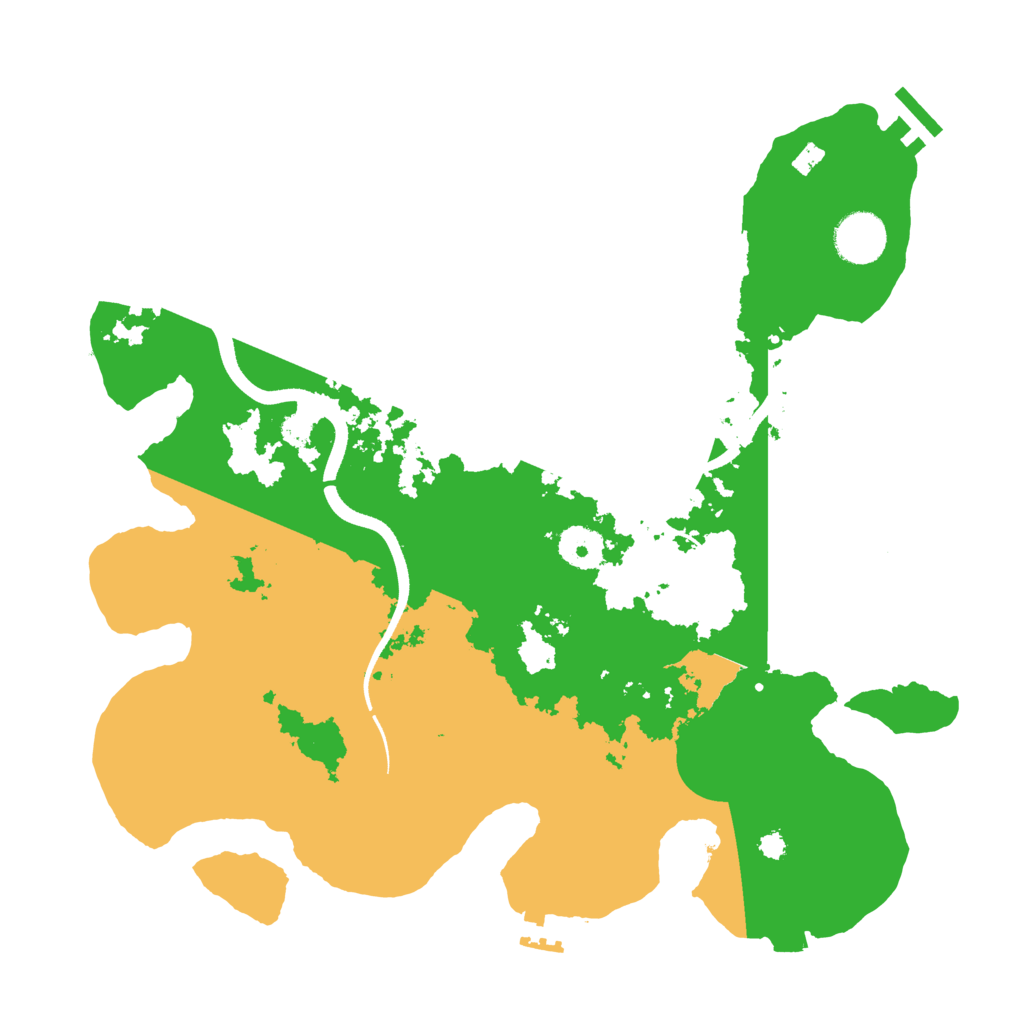 Biome Rust Map: Procedural Map, Size: 3500, Seed: 31095857