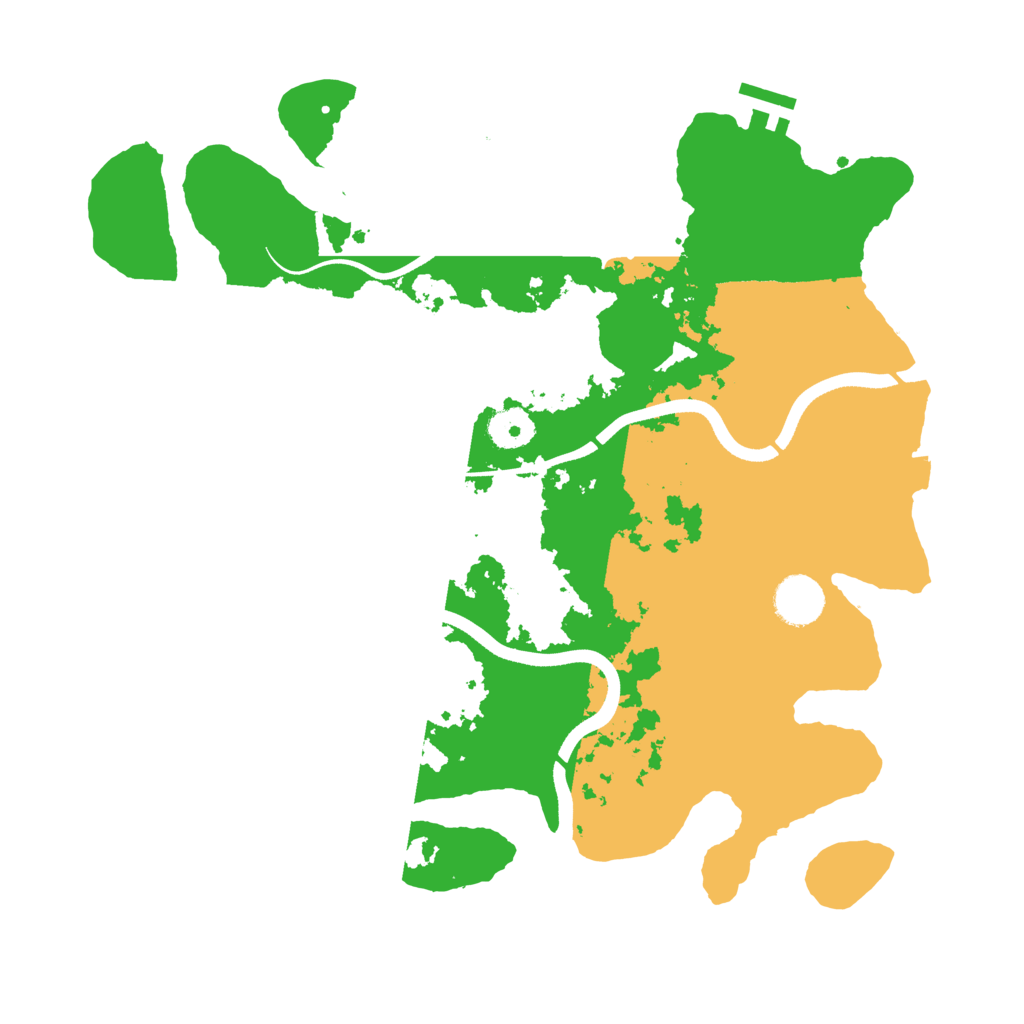 Biome Rust Map: Procedural Map, Size: 3600, Seed: 58130618