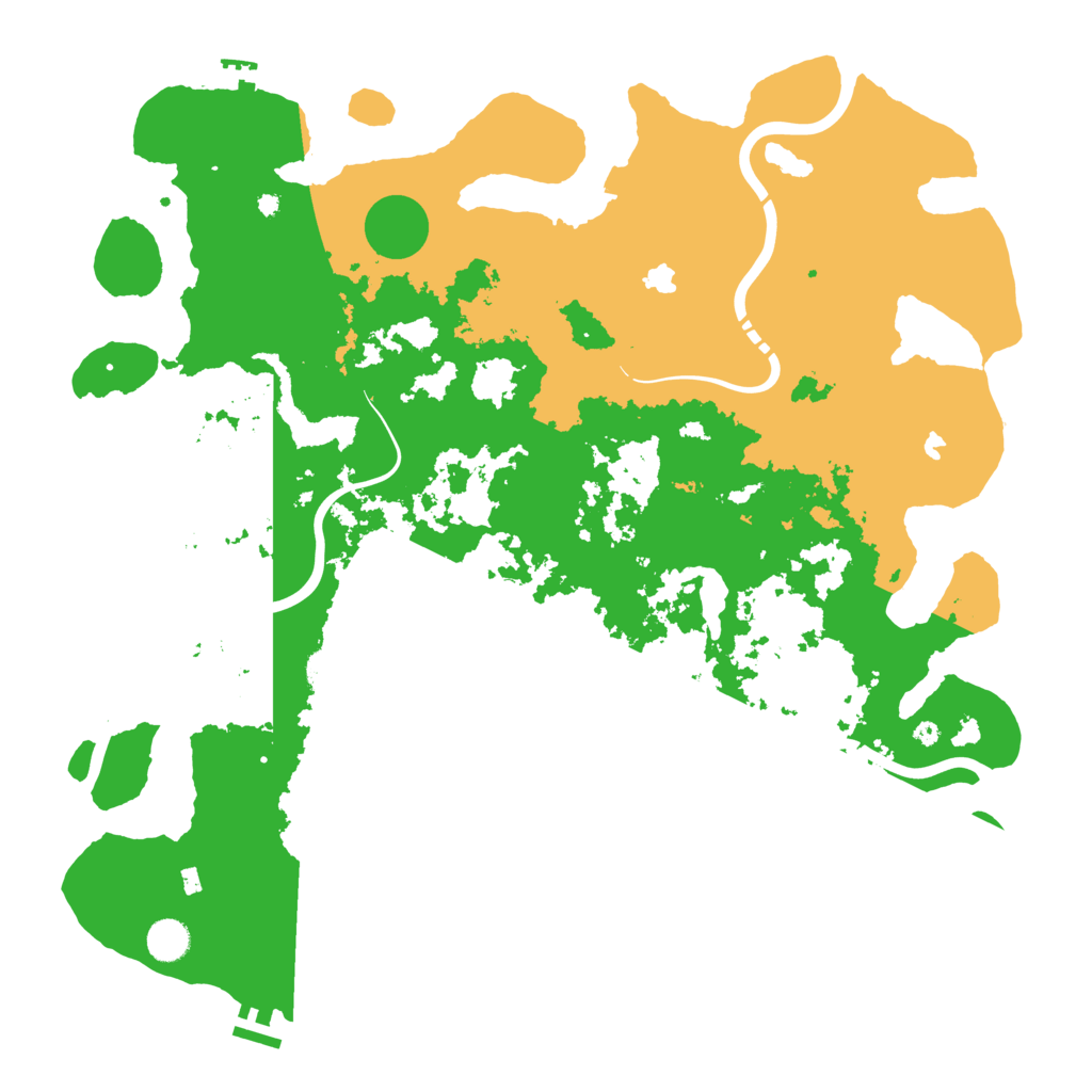 Biome Rust Map: Procedural Map, Size: 4500, Seed: 269282887
