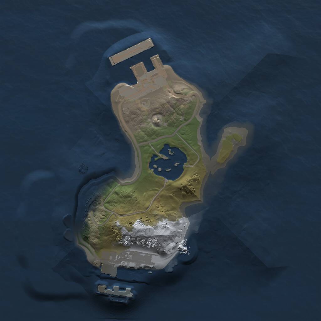 Rust Map: Procedural Map, Size: 1399, Seed: 9, 4 Monuments