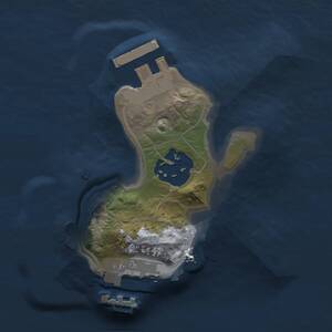 Thumbnail Rust Map: Procedural Map, Size: 1399, Seed: 9, 4 Monuments