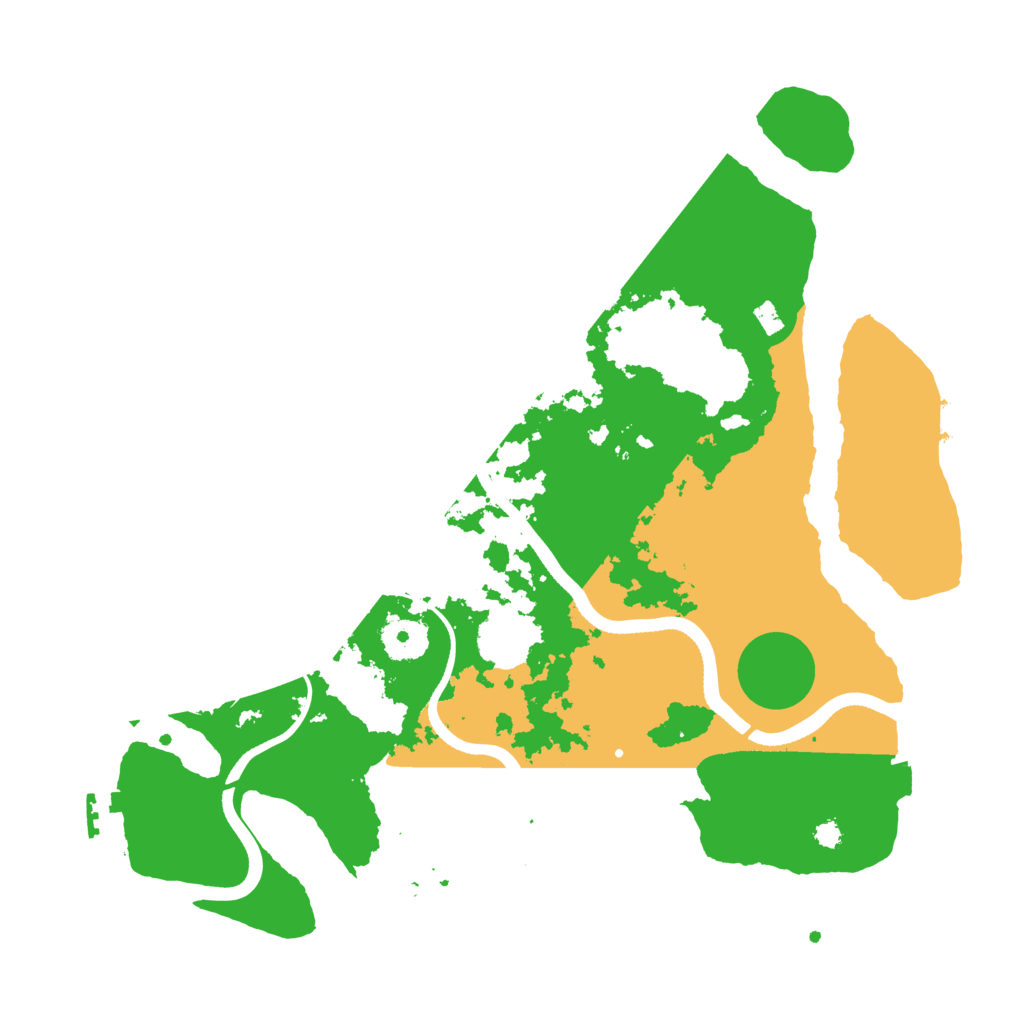 Biome Rust Map: Procedural Map, Size: 3500, Seed: 122830800