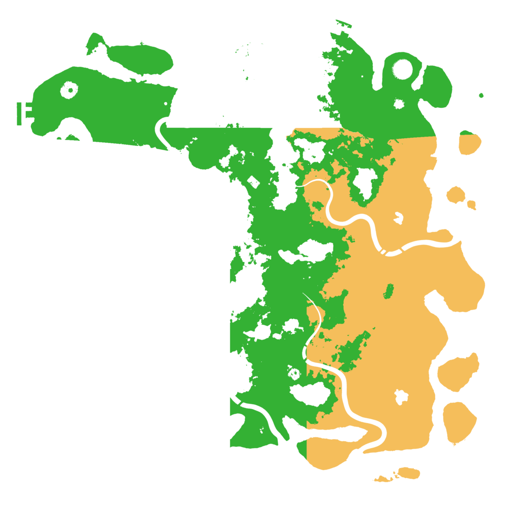 Biome Rust Map: Procedural Map, Size: 4500, Seed: 1791665652
