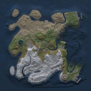 Thumbnail Rust Map: Procedural Map, Size: 3000, Seed: 590324, 10 Monuments