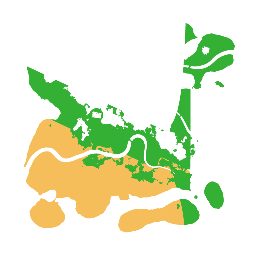 Biome Rust Map: Procedural Map, Size: 3000, Seed: 49520