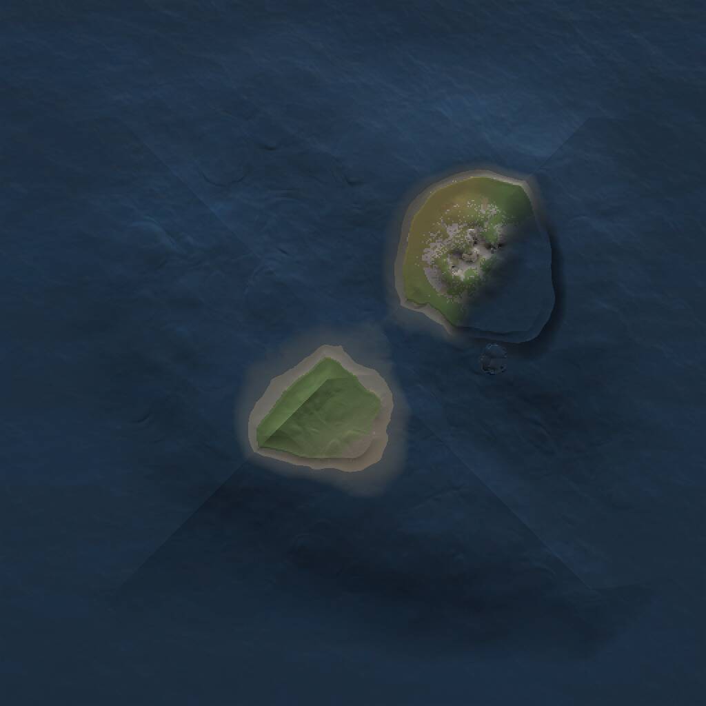 Rust Map: Procedural Map, Size: 1000, Seed: 1050254369, 1 Monuments