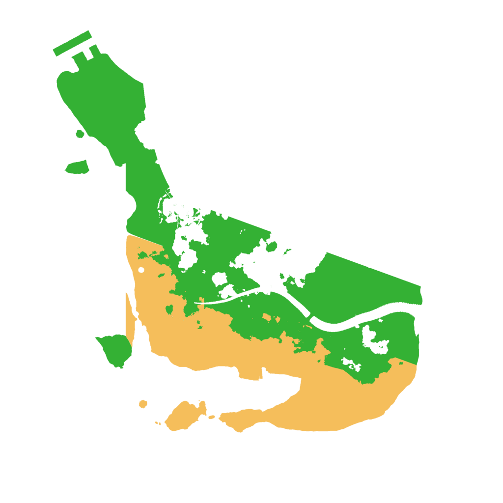 Biome Rust Map: Procedural Map, Size: 2500, Seed: 1193364463