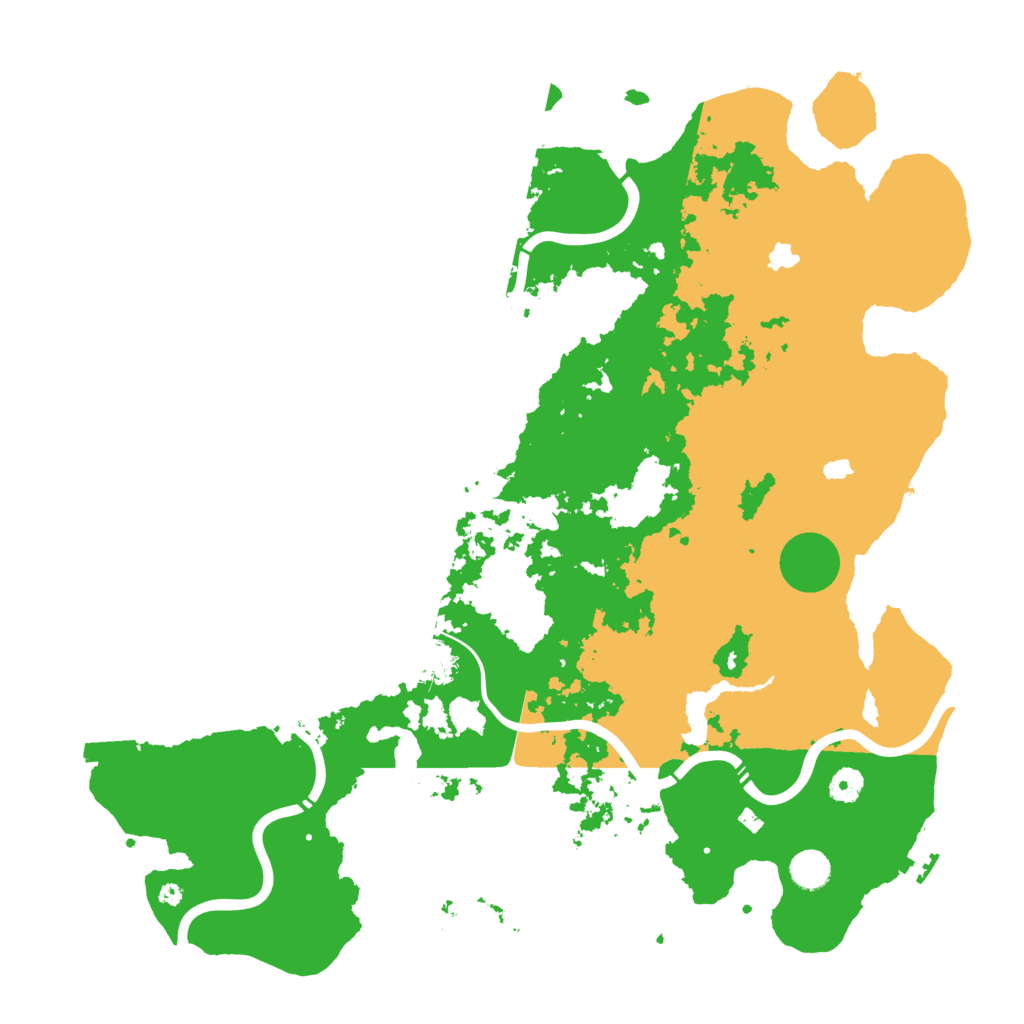 Biome Rust Map: Procedural Map, Size: 4500, Seed: 490385511