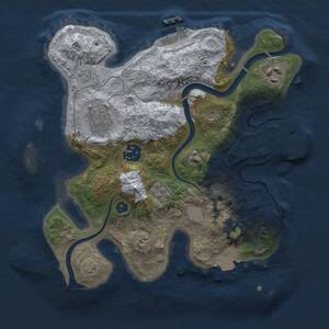 Thumbnail Rust Map: Procedural Map, Size: 2750, Seed: 131313, 10 Monuments