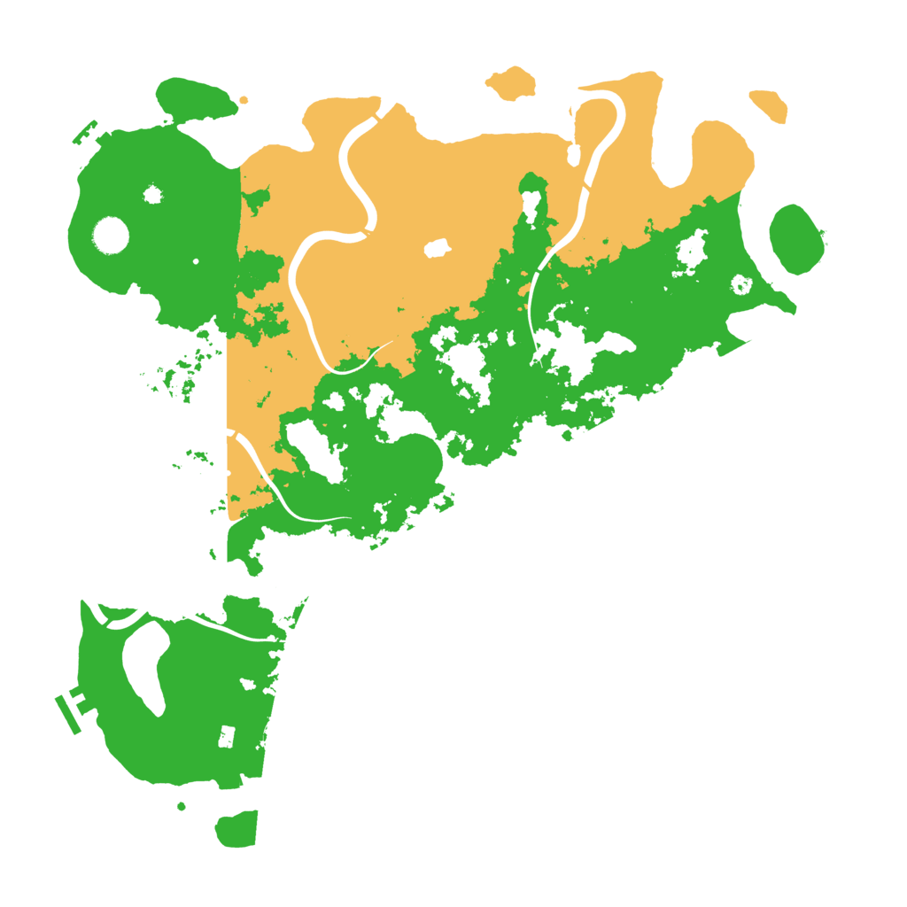 Biome Rust Map: Procedural Map, Size: 4400, Seed: 210820252