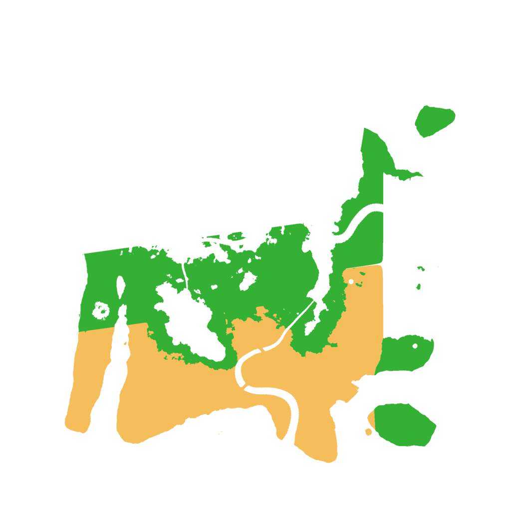 Biome Rust Map: Procedural Map, Size: 3000, Seed: 2020967407