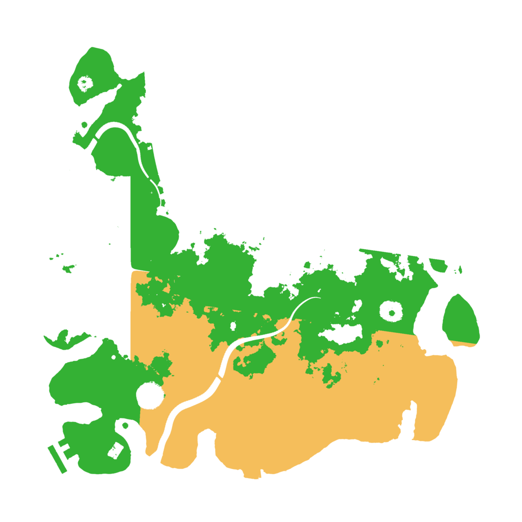 Biome Rust Map: Procedural Map, Size: 3500, Seed: 226369858