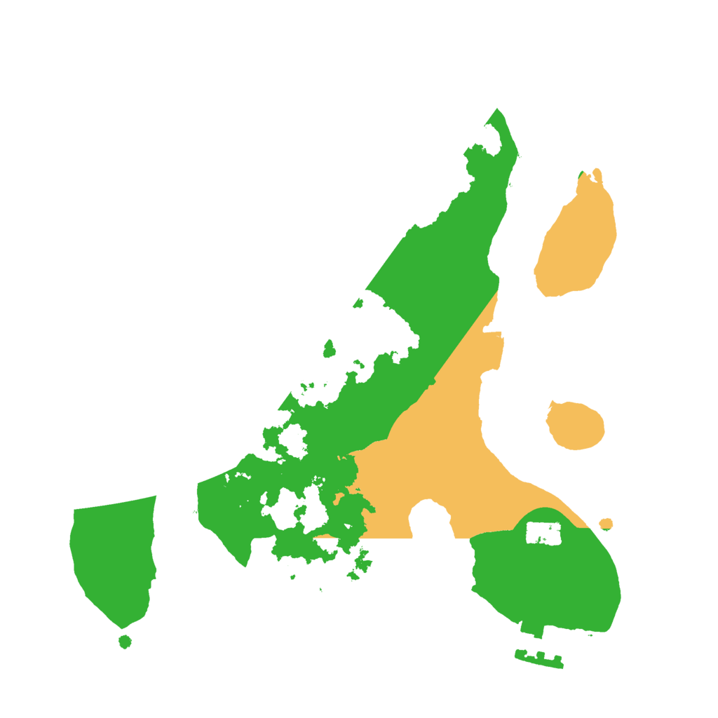 Biome Rust Map: Procedural Map, Size: 2200, Seed: 18888