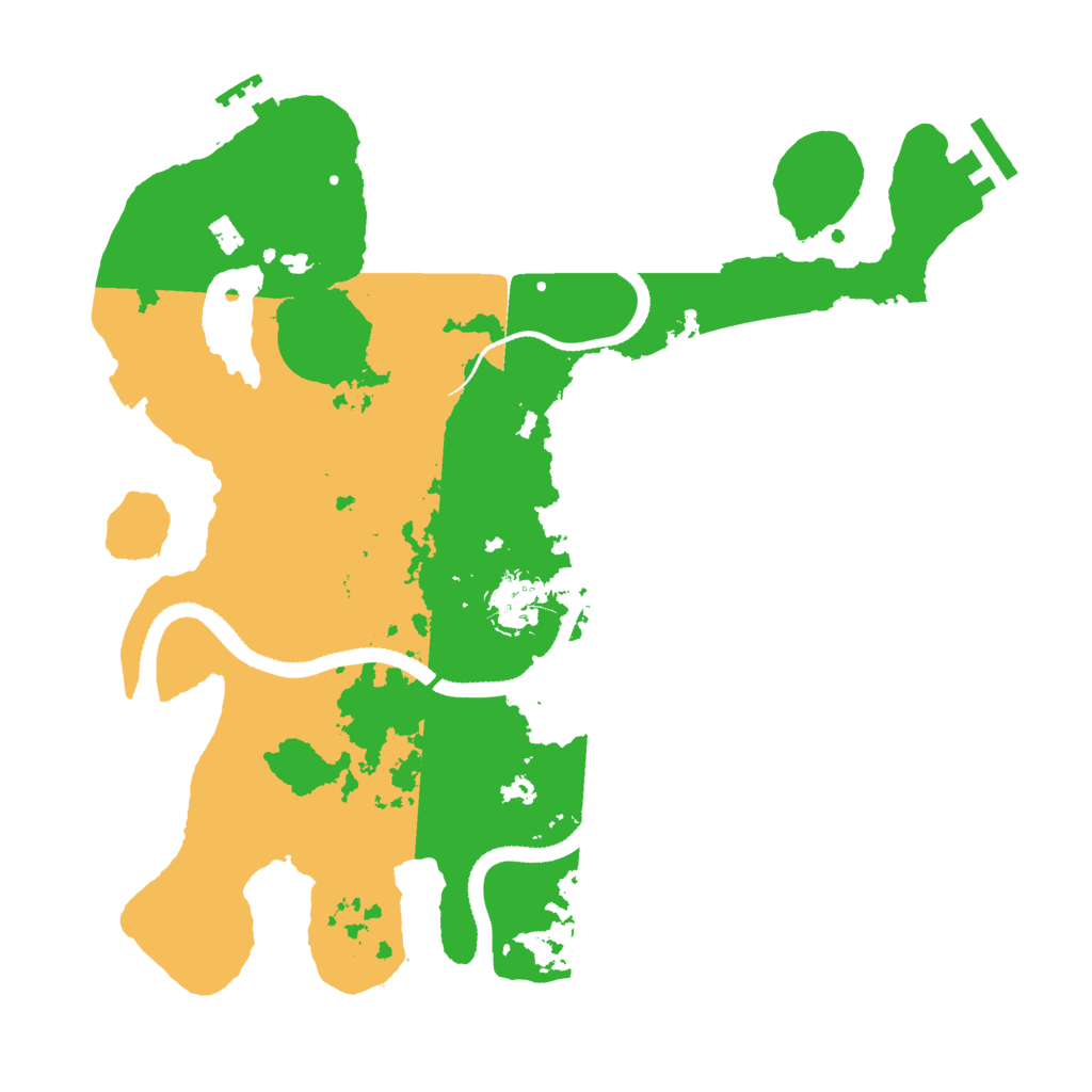 Biome Rust Map: Procedural Map, Size: 3300, Seed: 1778188241