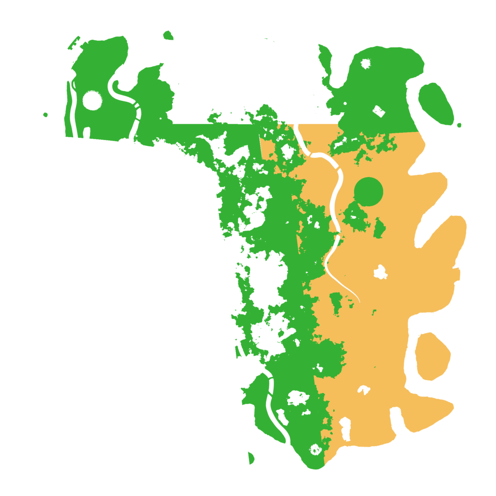 Biome Rust Map: Procedural Map, Size: 4500, Seed: 35598