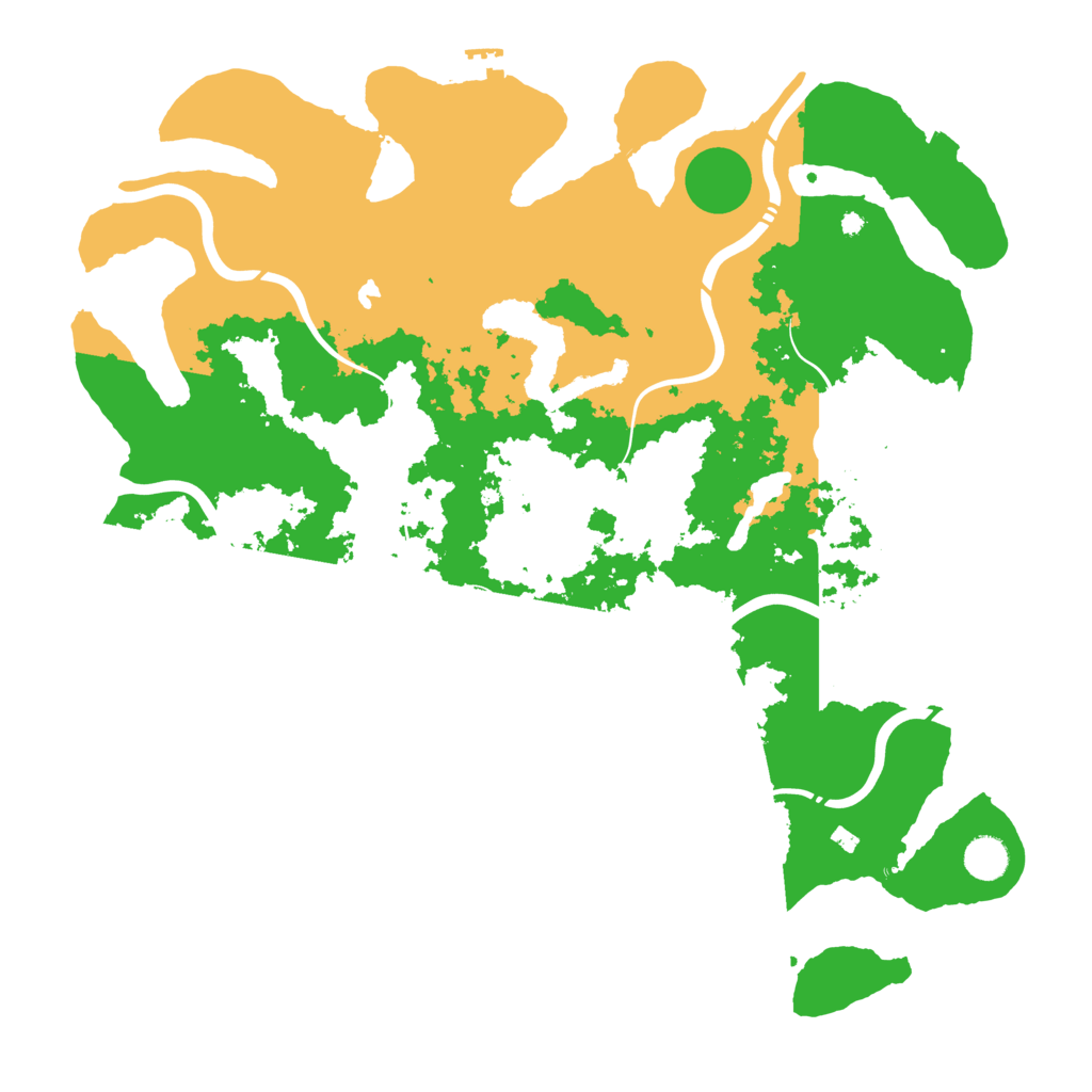 Biome Rust Map: Procedural Map, Size: 4350, Seed: 21082025