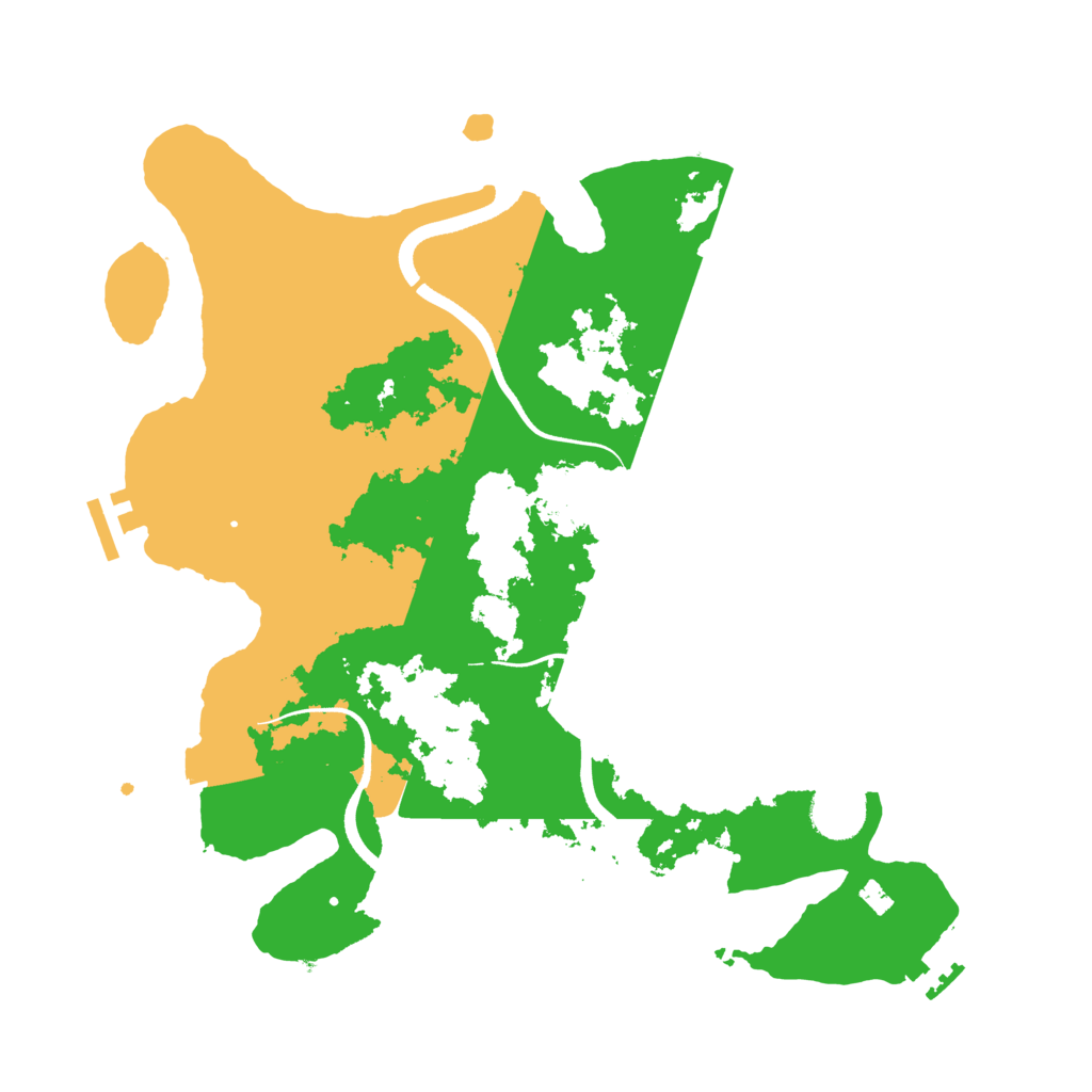 Biome Rust Map: Procedural Map, Size: 3500, Seed: 1390989294