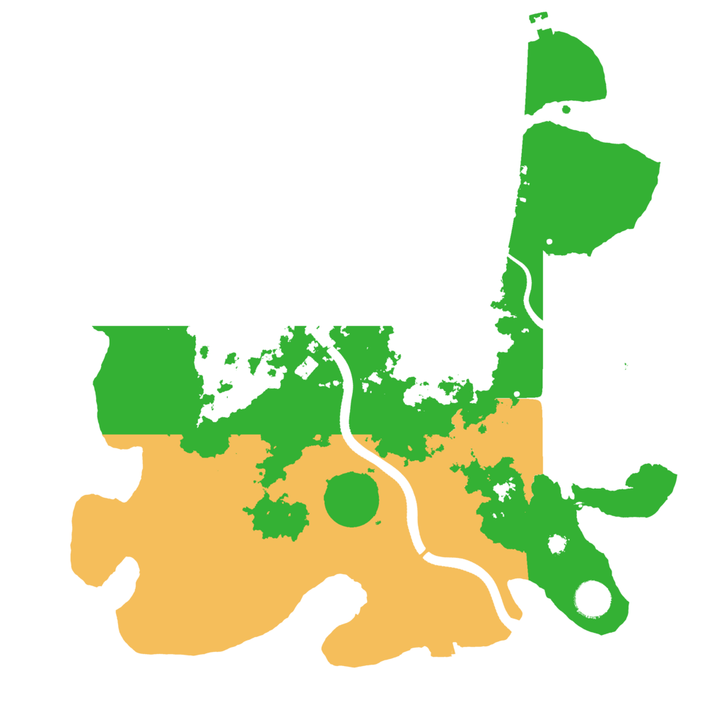Biome Rust Map: Procedural Map, Size: 3500, Seed: 651552559