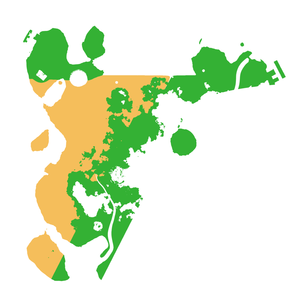 Biome Rust Map: Procedural Map, Size: 3200, Seed: 4443