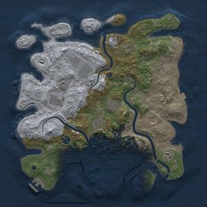 Thumbnail Rust Map: Procedural Map, Size: 3750, Seed: 197011154, 15 Monuments