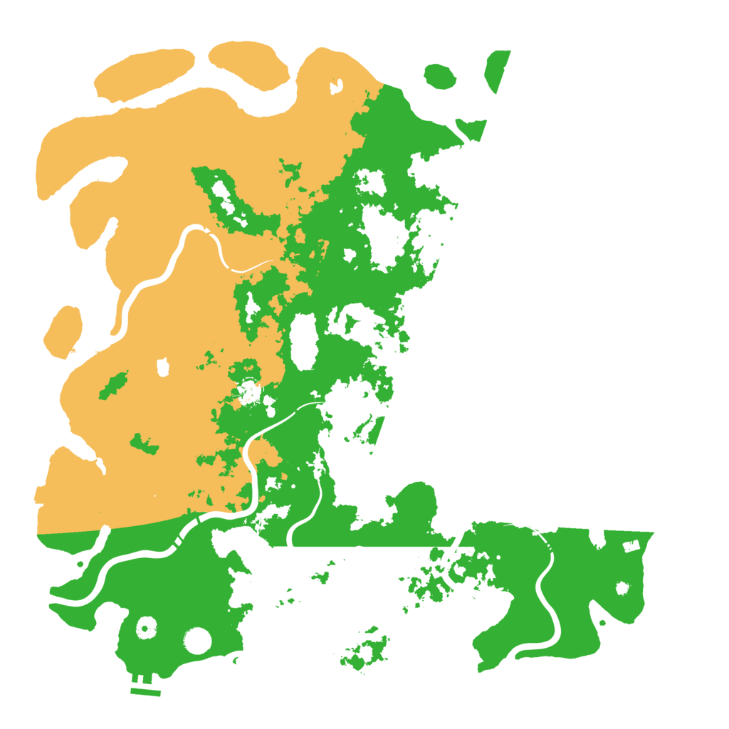 Biome Rust Map: Procedural Map, Size: 4900, Seed: 16985