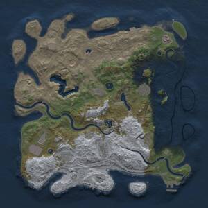 Thumbnail Rust Map: Procedural Map, Size: 4250, Seed: 1880100050, 15 Monuments
