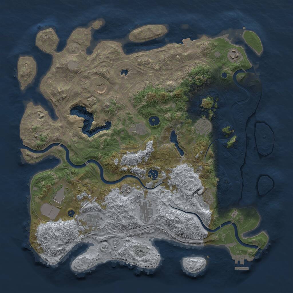 Rust Map: Procedural Map, Size: 4250, Seed: 1880100050, 15 Monuments