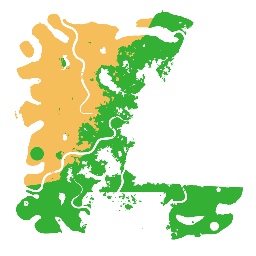 Biome Rust Map: Procedural Map, Size: 5000, Seed: 455241699