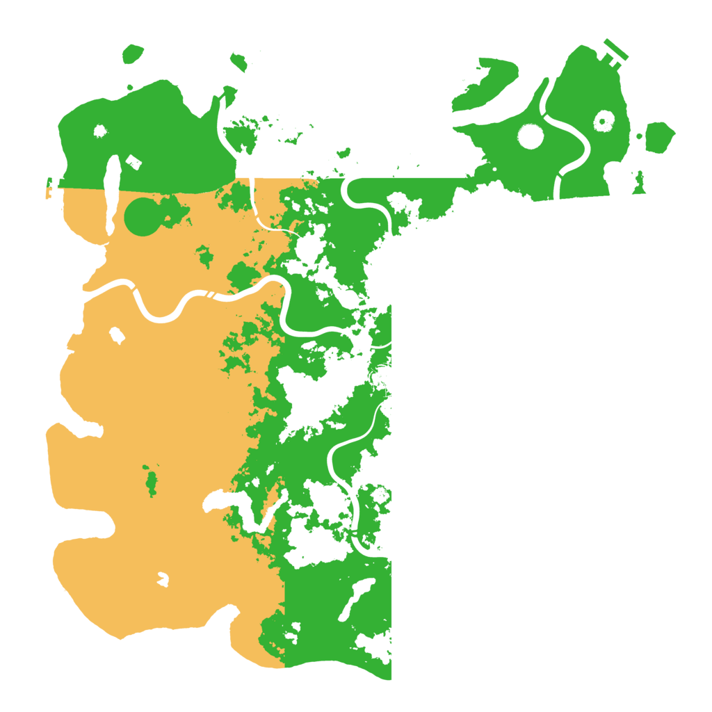Biome Rust Map: Procedural Map, Size: 5000, Seed: 29322