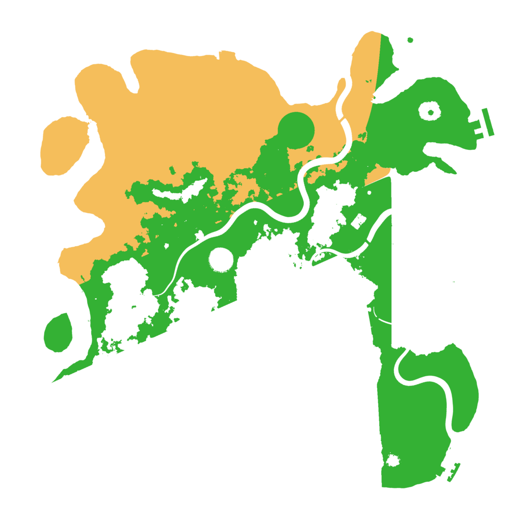 Biome Rust Map: Procedural Map, Size: 3750, Seed: 30