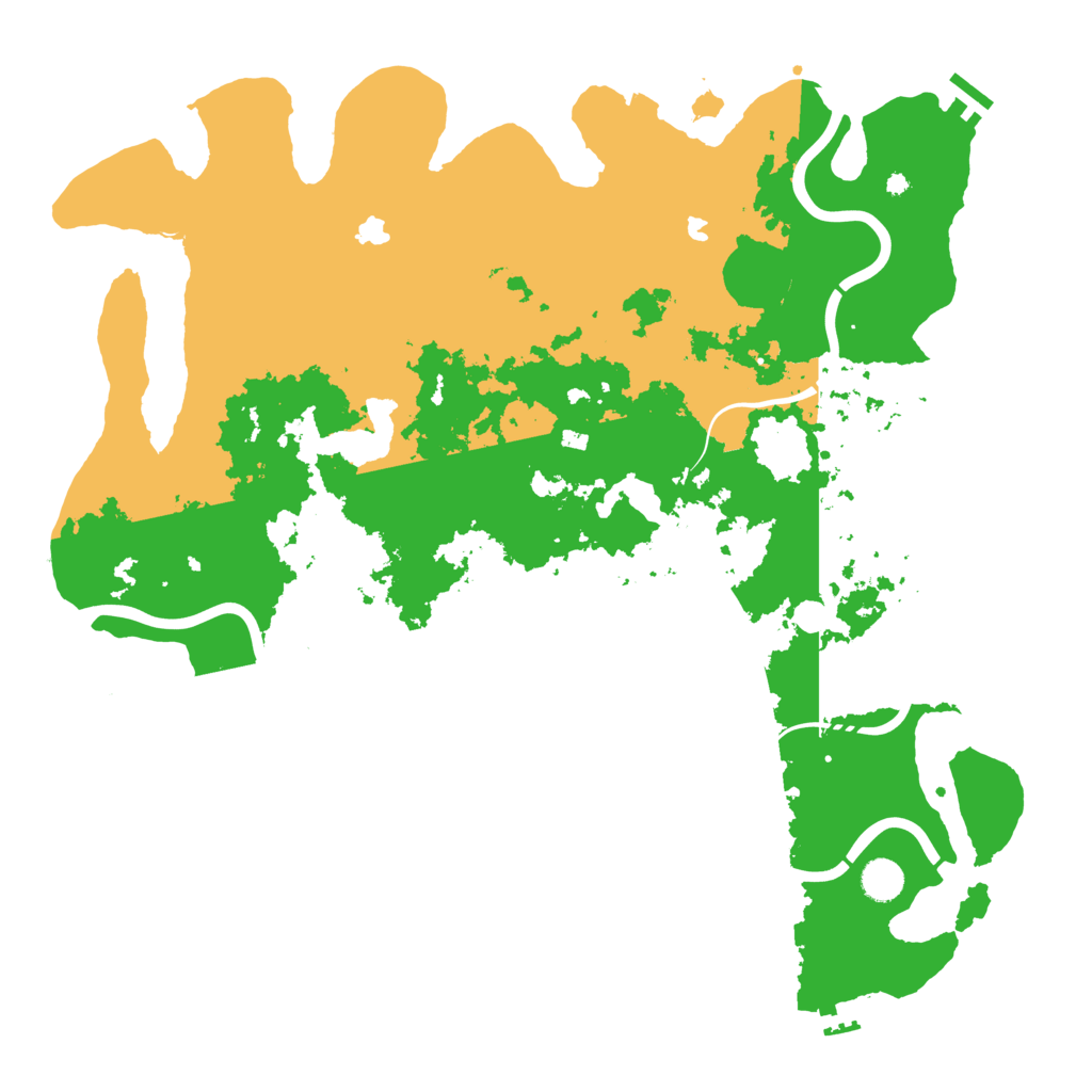 Biome Rust Map: Procedural Map, Size: 4500, Seed: 749162274