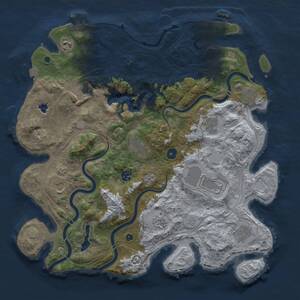 Thumbnail Rust Map: Procedural Map, Size: 4250, Seed: 14749774, 17 Monuments