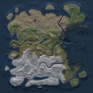 Thumbnail Rust Map: Procedural Map, Size: 4250, Seed: 1764499514, 16 Monuments