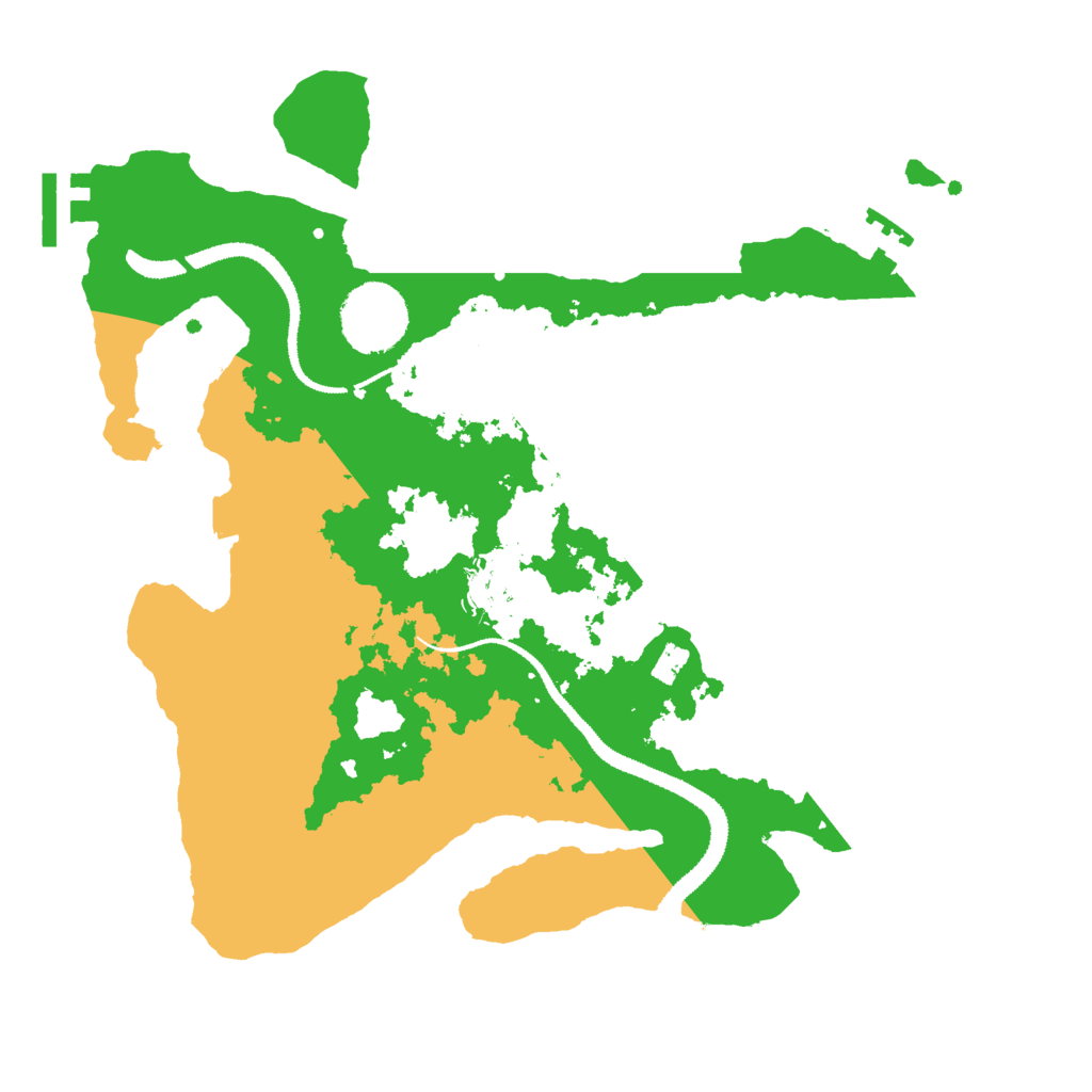Biome Rust Map: Procedural Map, Size: 3000, Seed: 54772510