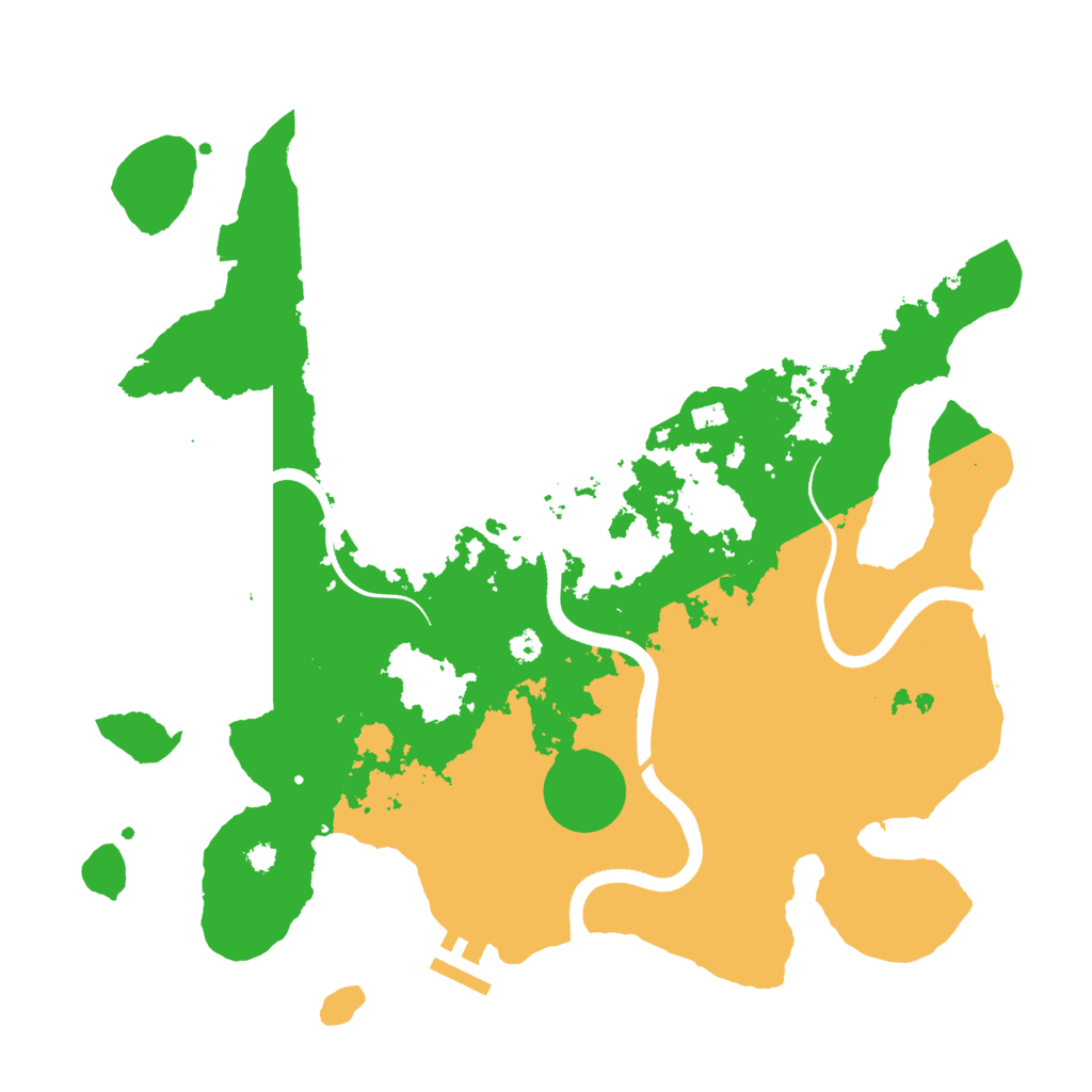 Biome Rust Map: Procedural Map, Size: 3500, Seed: 1169025219