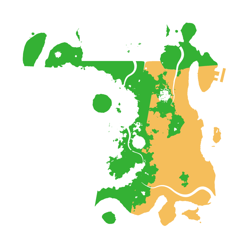 Biome Rust Map: Procedural Map, Size: 3500, Seed: 87589442