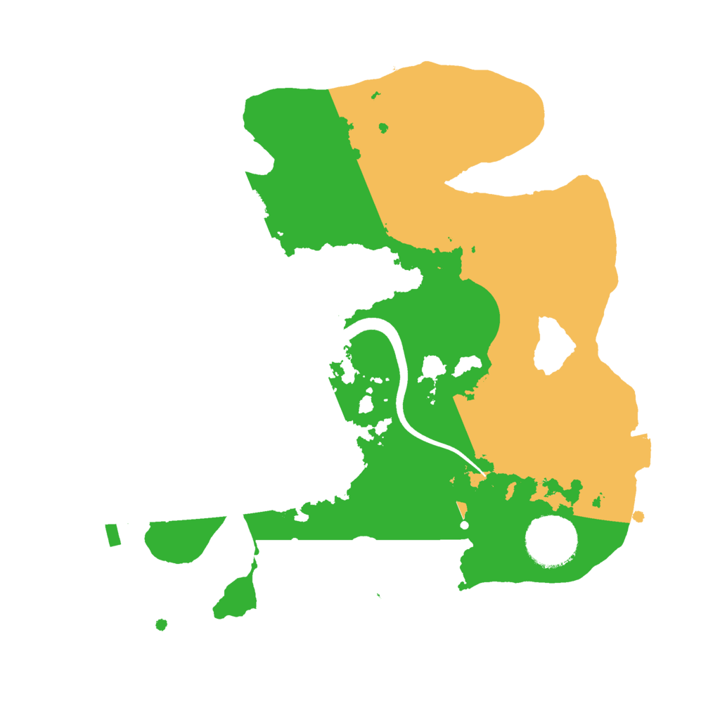 Biome Rust Map: Procedural Map, Size: 2500, Seed: 1080951642