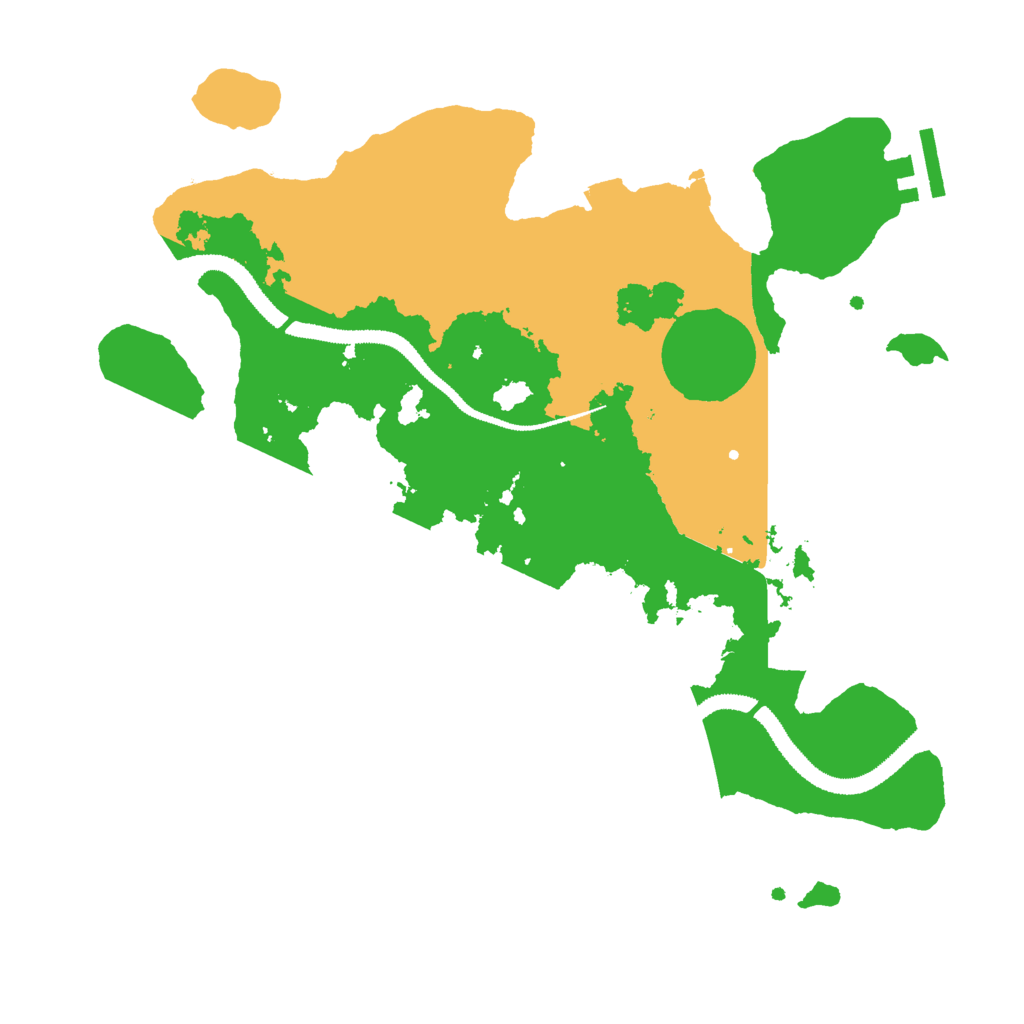 Biome Rust Map: Procedural Map, Size: 3000, Seed: 1627384
