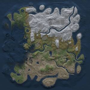 Thumbnail Rust Map: Procedural Map, Size: 4500, Seed: 799445753, 17 Monuments