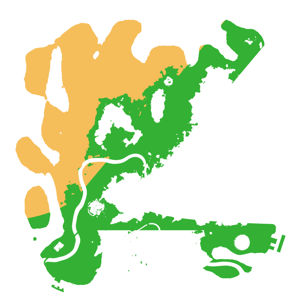 Biome Rust Map: Procedural Map, Size: 3500, Seed: 430382817