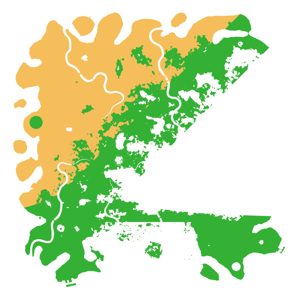 Biome Rust Map: Procedural Map, Size: 6000, Seed: 158654564